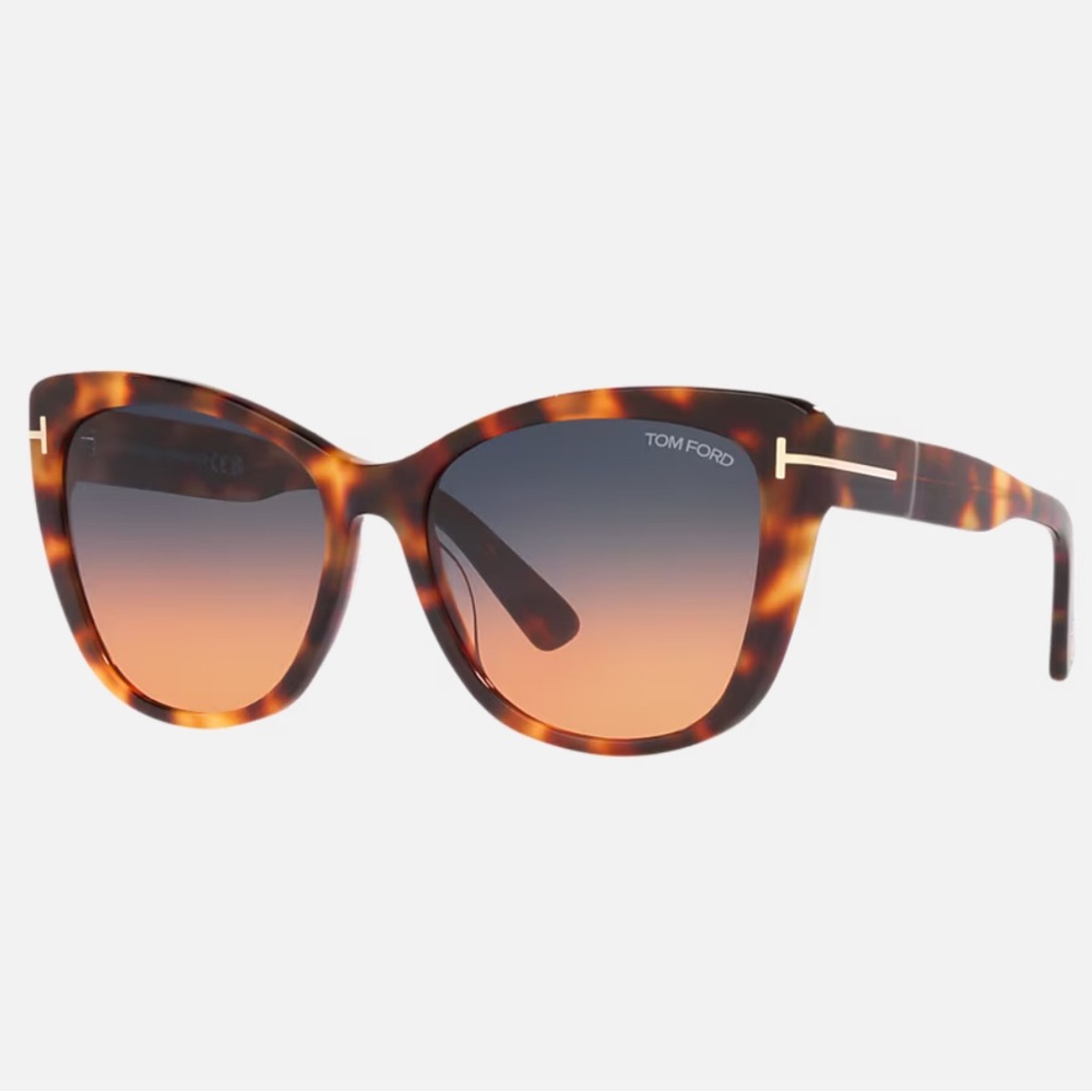 Tom Ford Brown Tortoiseshell Sunglasses Gradient Lenses